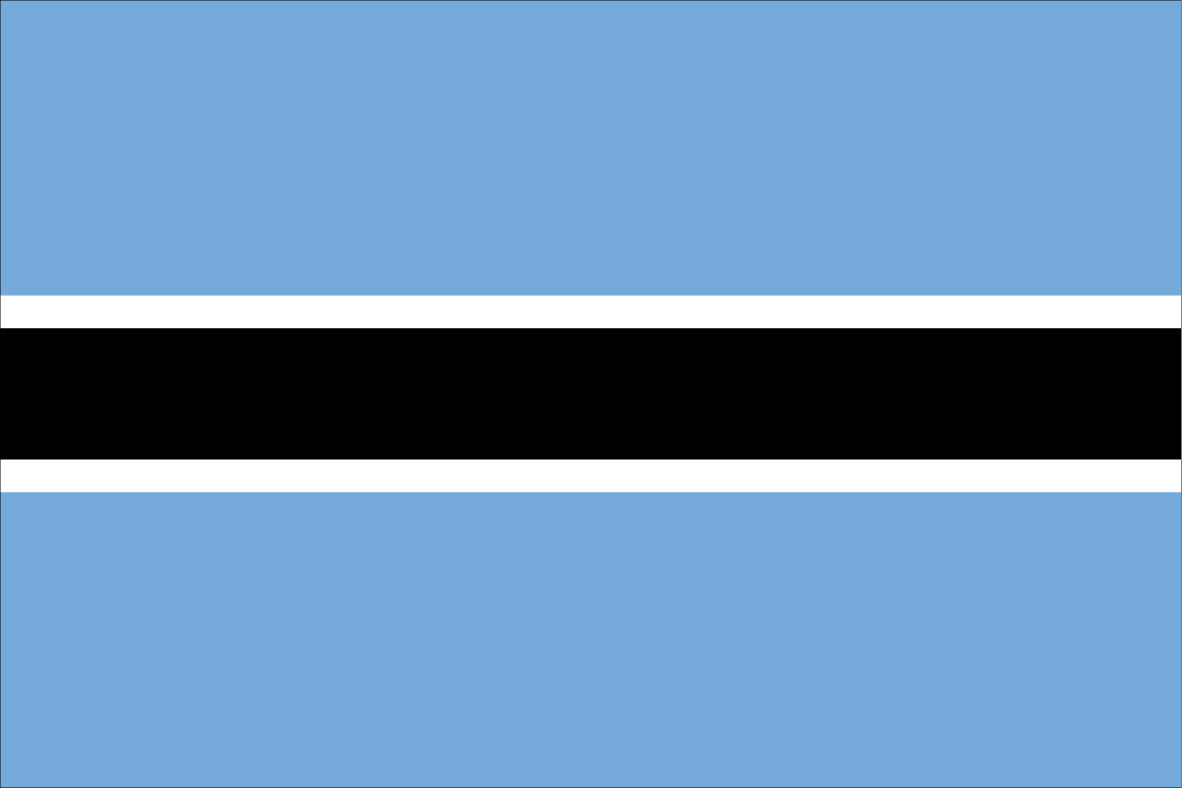 Bandeira Botsuana Botswana