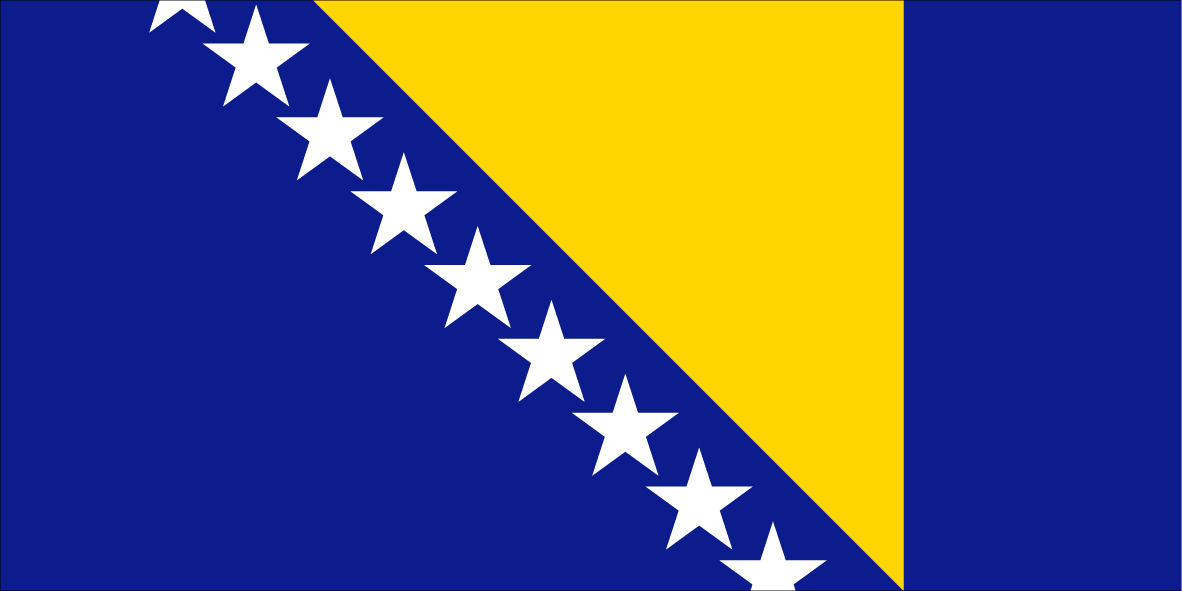 Bandeira Bosnia Herzegovina