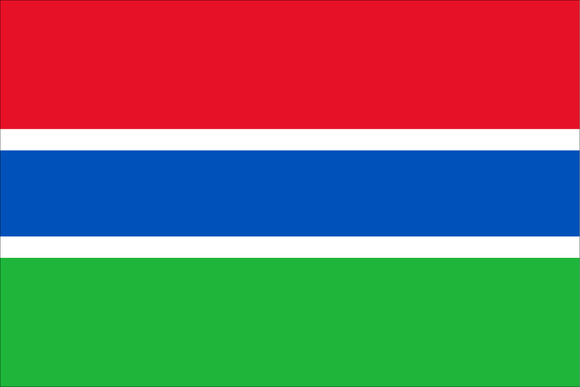 Bandeira Gambia