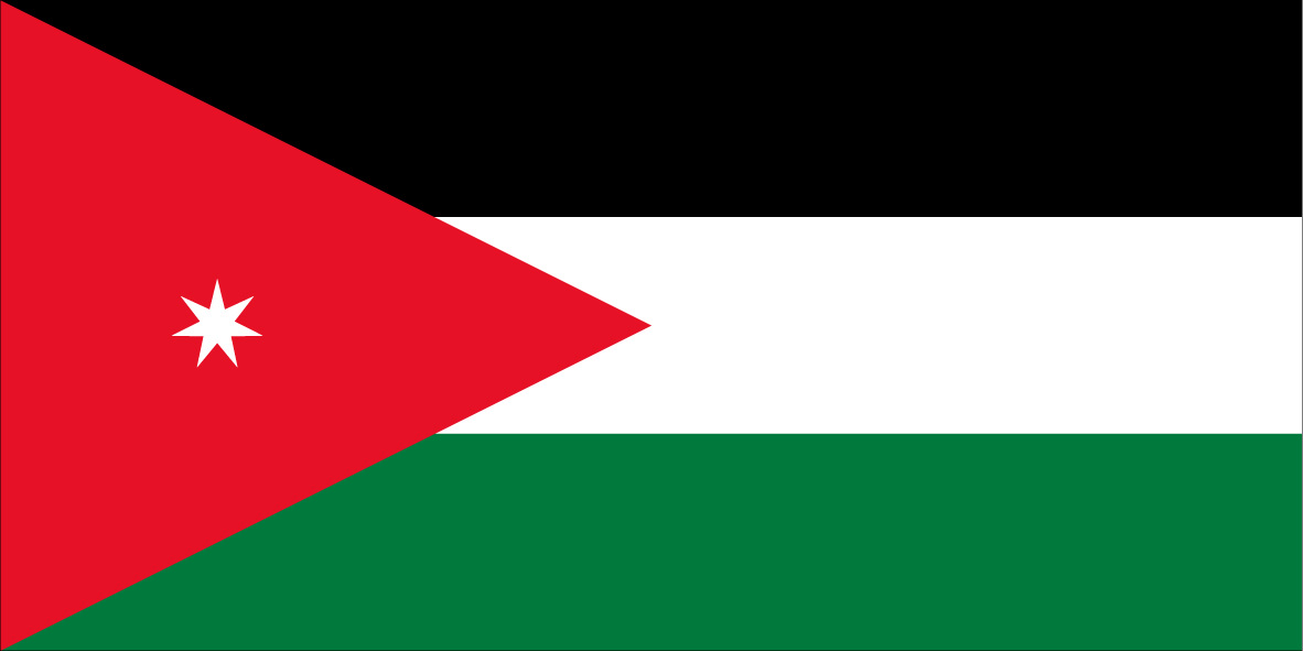 Bandeira Jordania