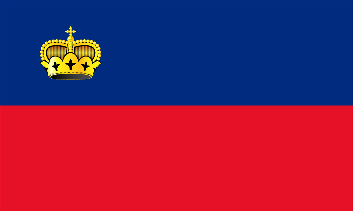 Bandeira Liechtenstein