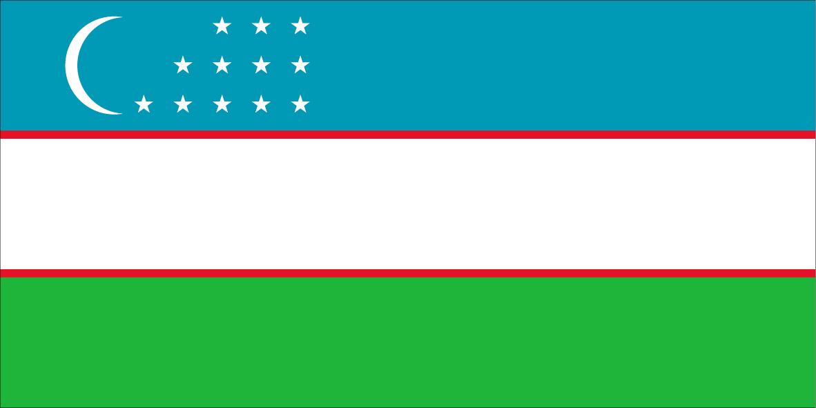 Bandeira Uzbequistao