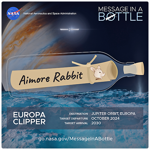 Europa Clipper spacecraft 2024 Aimore rabbit